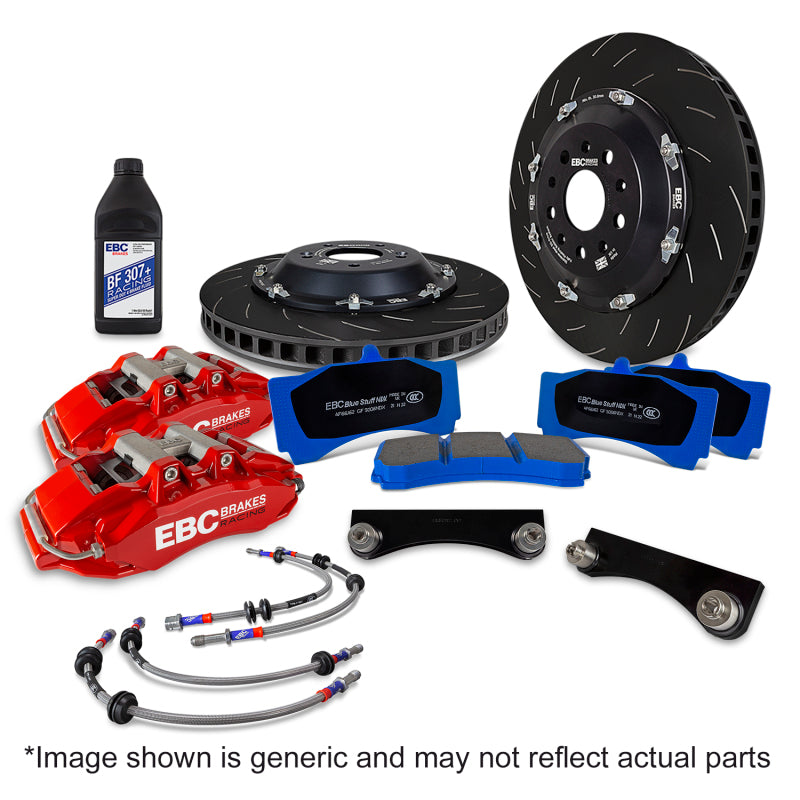 EBC Racing 2022+ Ineos Grenadier Red Apollo-6 Calipers 355mm Rotors Front Big Brake Kit