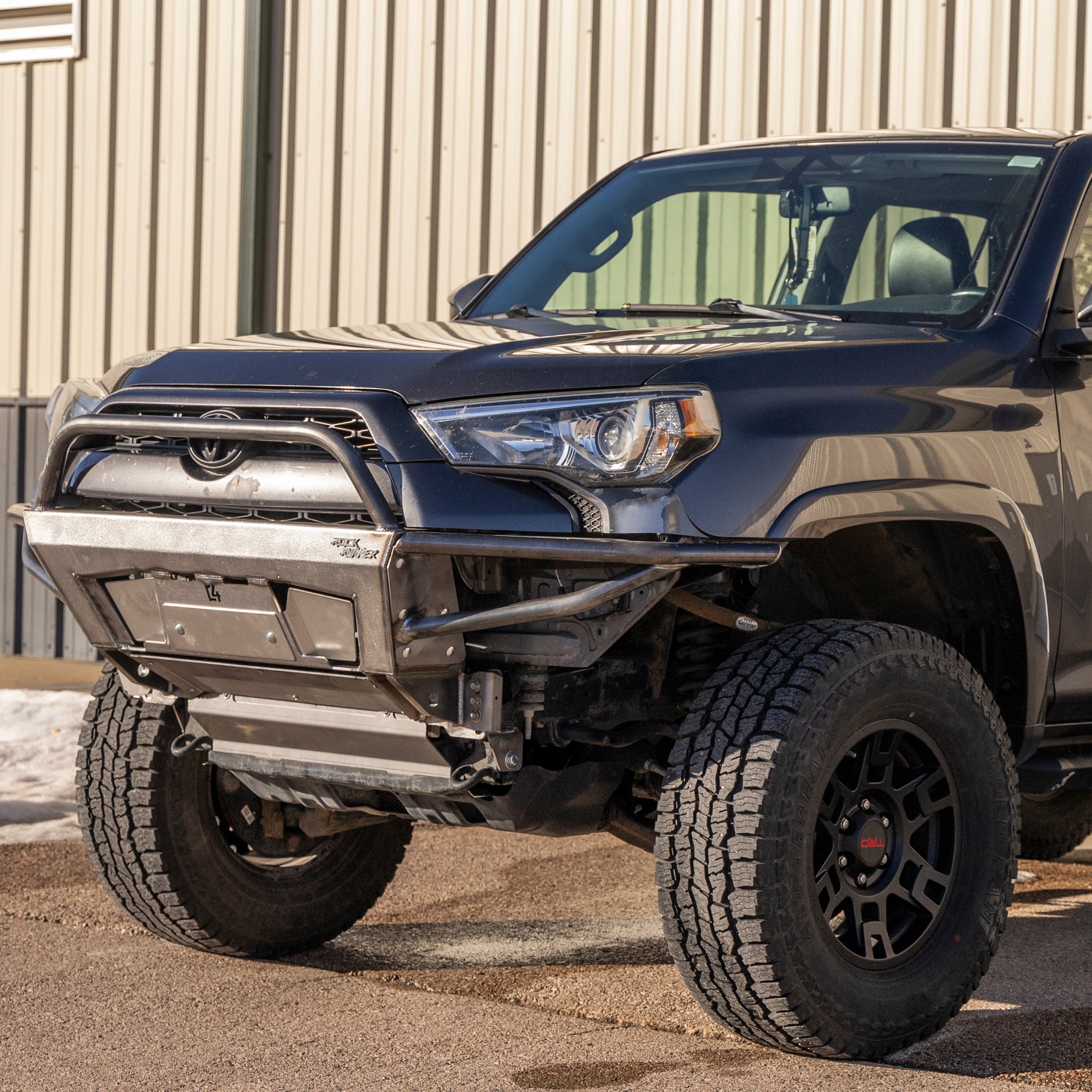 4Runner Rock Runner front bumper for 5th Gen models, enhancing off-road capability and rugged appearance.