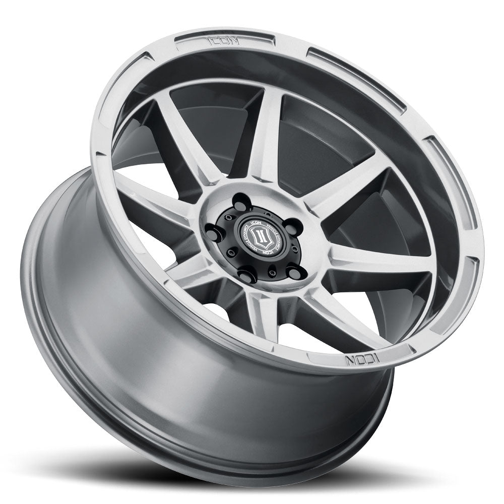 Bandit 20 X 10 / 5 X 150 -24MM Offset 4.5 Inch Back Space Gun Metal, ICON Alloys