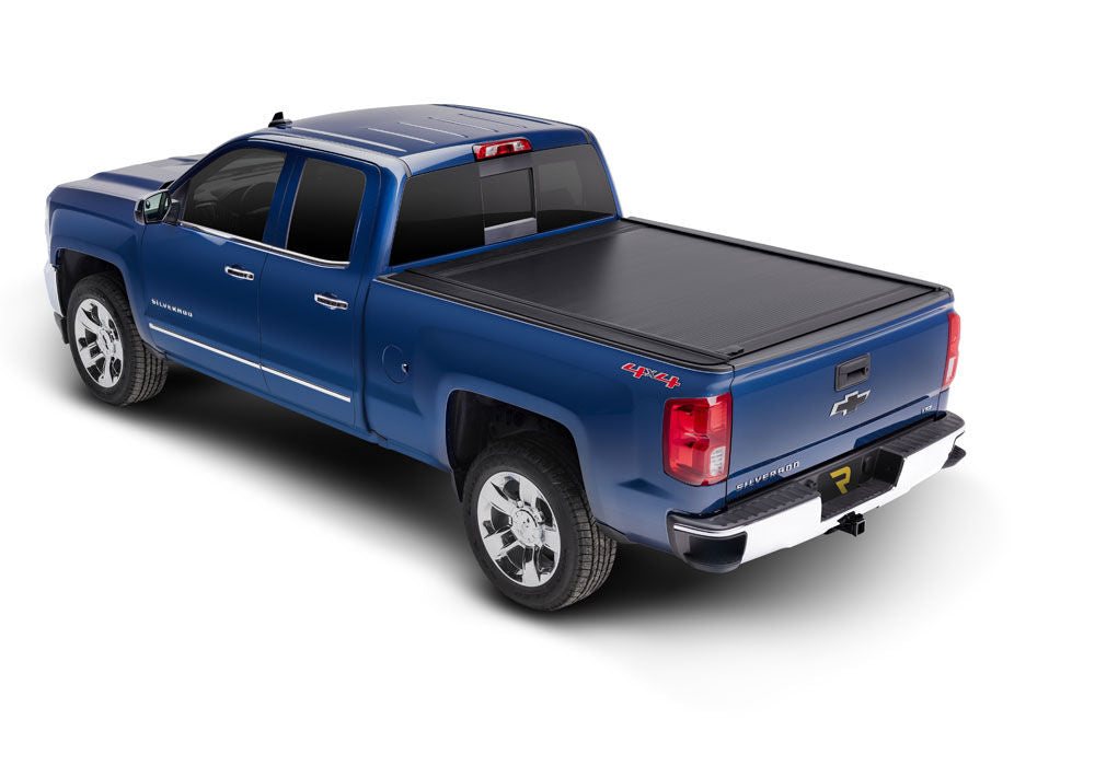 RetraxOne MX Retractable Tonneau Cover Matte One Piece Polycarbonate Finish 2007-2013 Silverado/Sierra 1500/2007-2014 2500 HD/3500 HD 6' 6 inch Bed Wide Retrax Rails