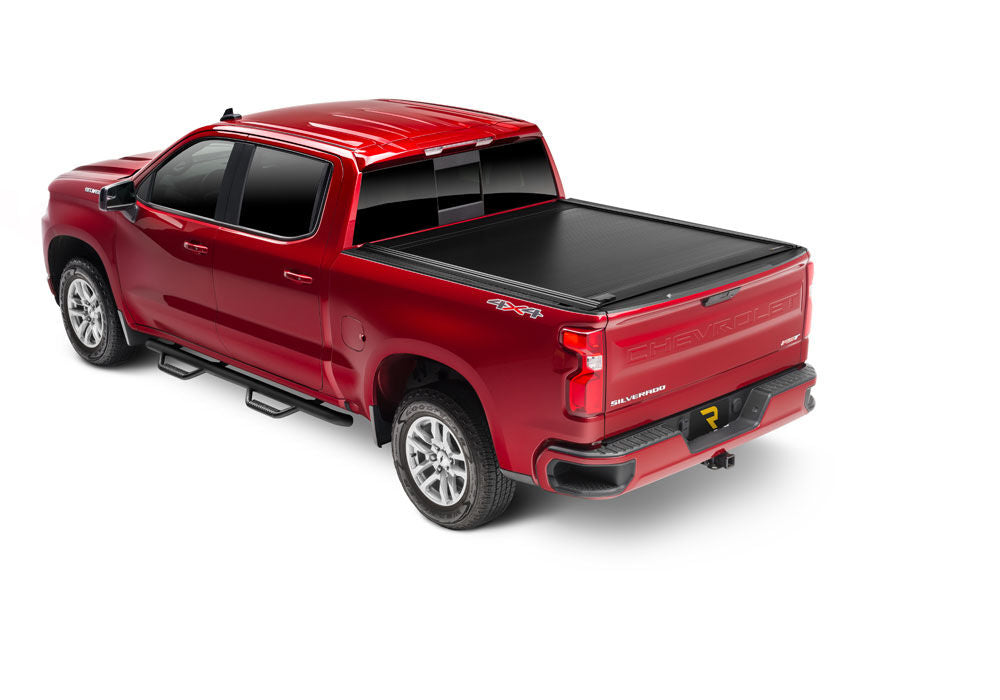 RetraxOne MX Retractable Tonneau Cover Matte One Piece Polycarbonate Finish 2019-2026 Silverado/Sierra (without CarbonPro Bed) 5' 9 inch Bed without Stake Pockets Standard Rails