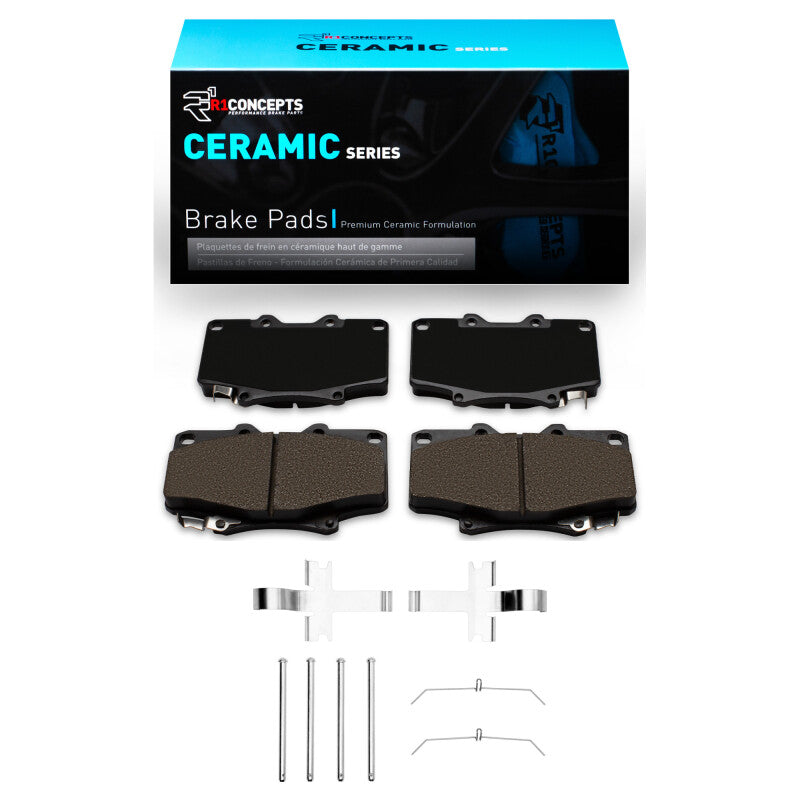 R1 1990-1992 Toyota Land Cruiser Front R1 Ceramic Pads & Hardware Kit