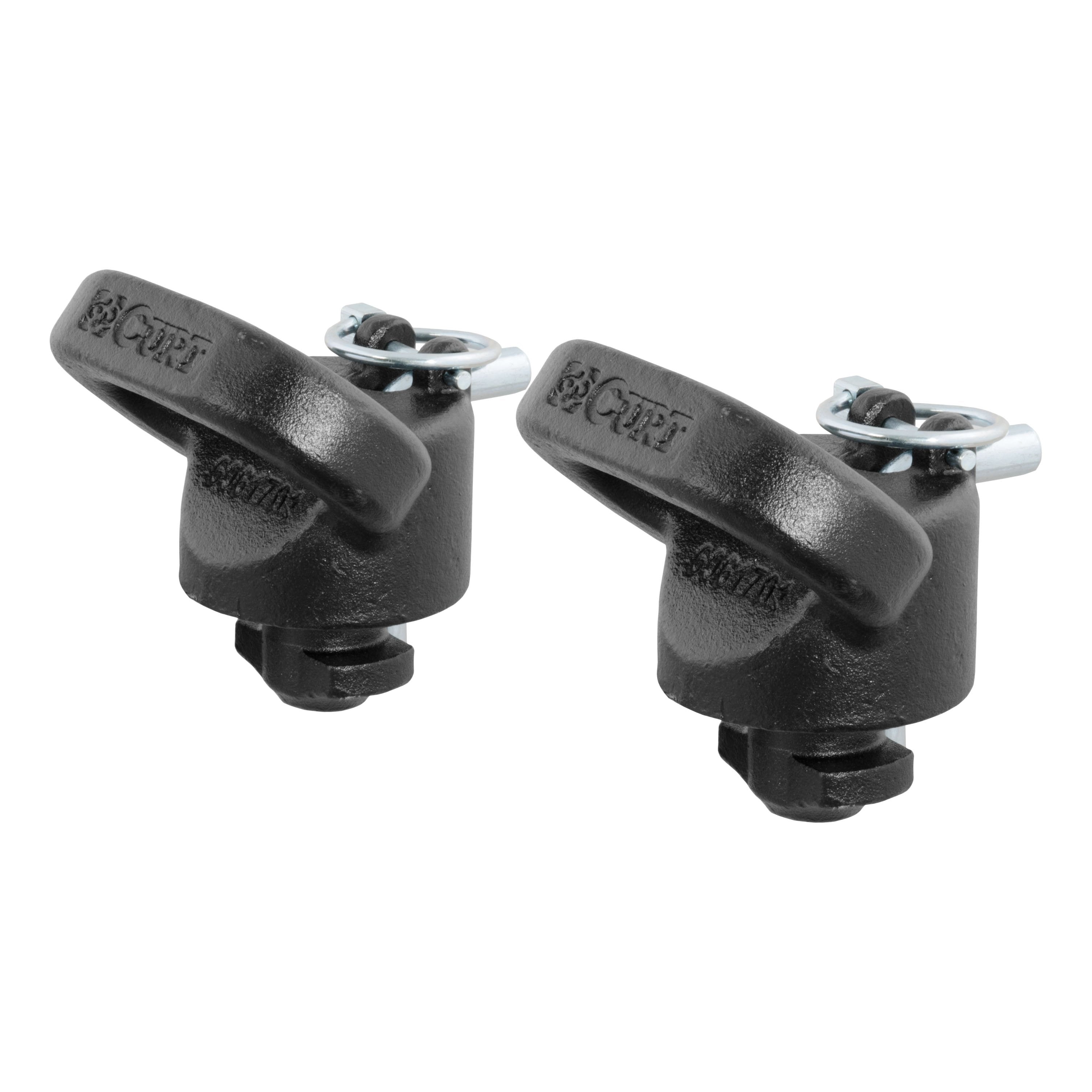CURT OEM Puck System Gooseneck Safety Chain Anchors, 30K, Select Ram 2500, 3500 Model 60617