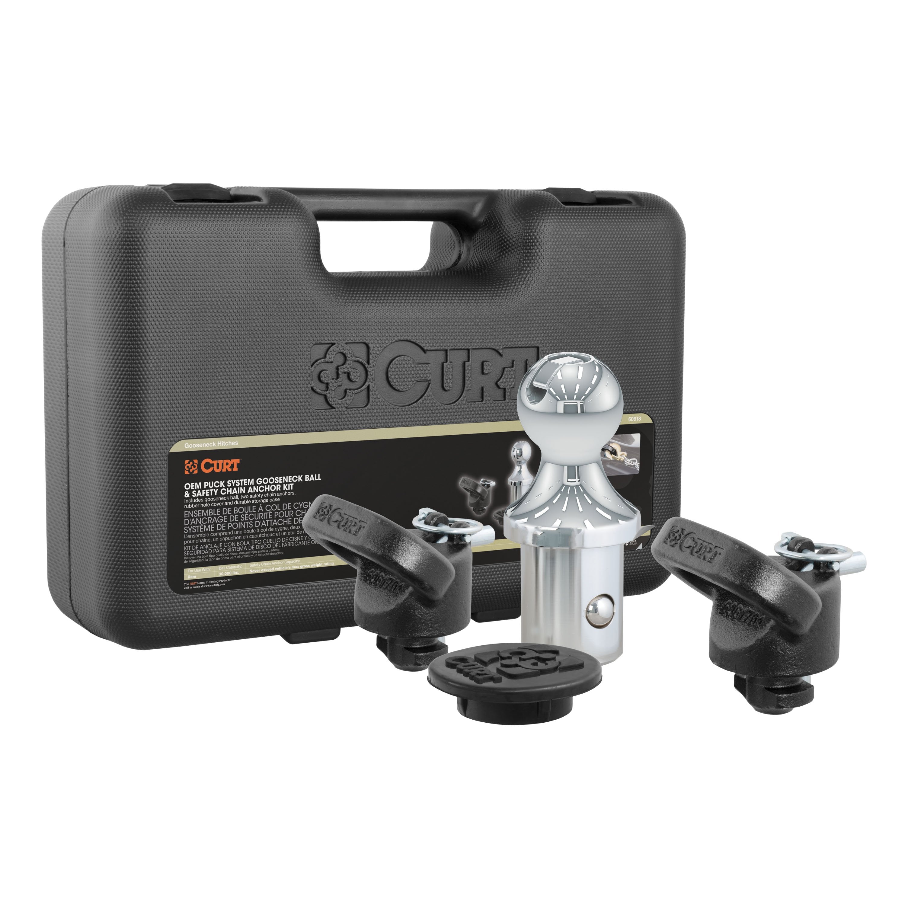 CURT OEM Puck System Gooseneck Hitch Kit, 30K, 2-5/16-In Ball, Fits Select Ram 2500, 3500 Model 60618