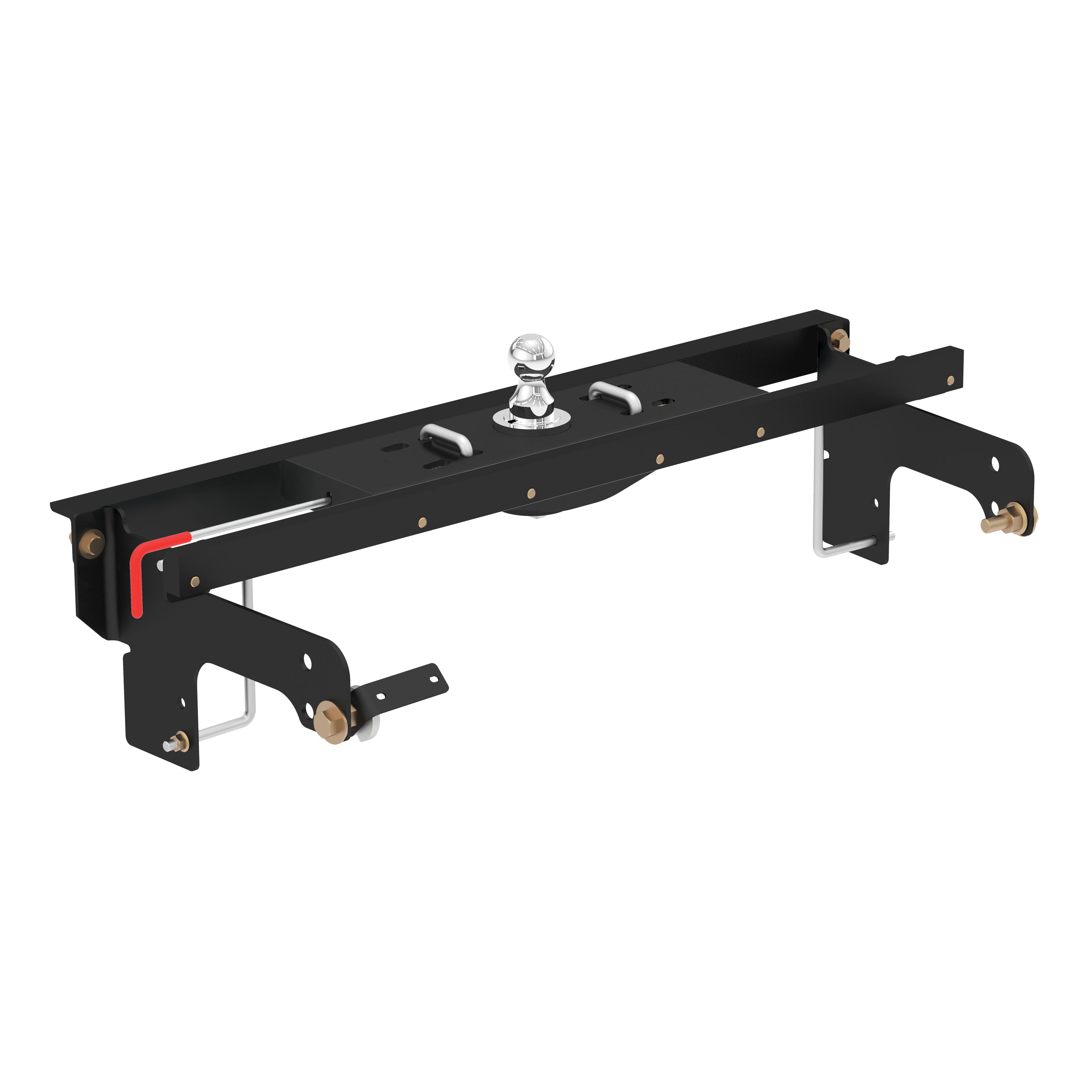 CURT Double Lock EZr Gooseneck Hitch, 2-5/16-In. Flip-Over Ball 30K, Fits Select Chevrolet Silverado, GMC Sierra 2500, 3500 HD Model 60681