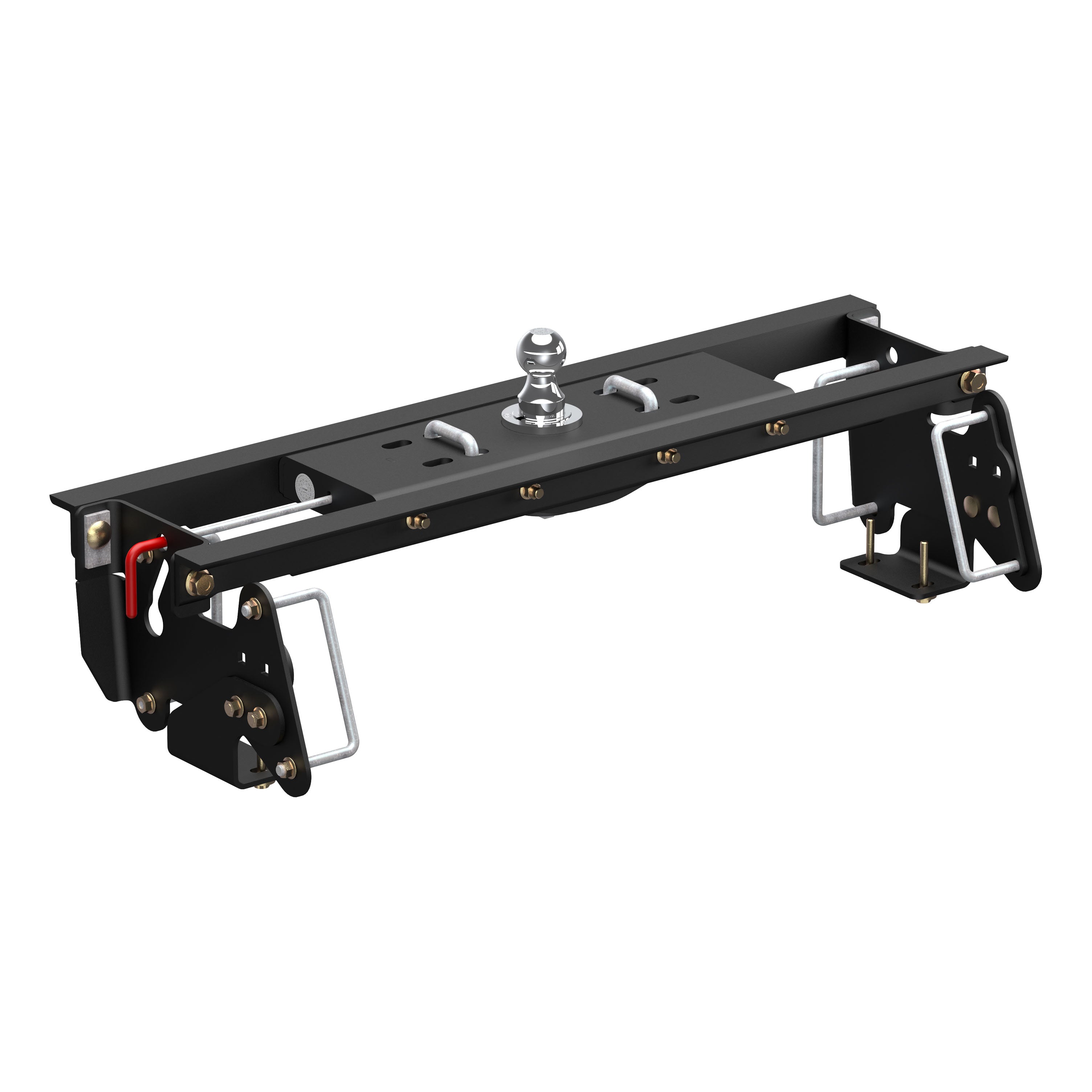 CURT Double Lock EZr Gooseneck Hitch, 2-5/16-In. Flip-Over Ball 30K, Fits Select Dodge, Ram 2500, 3500 Model 60682