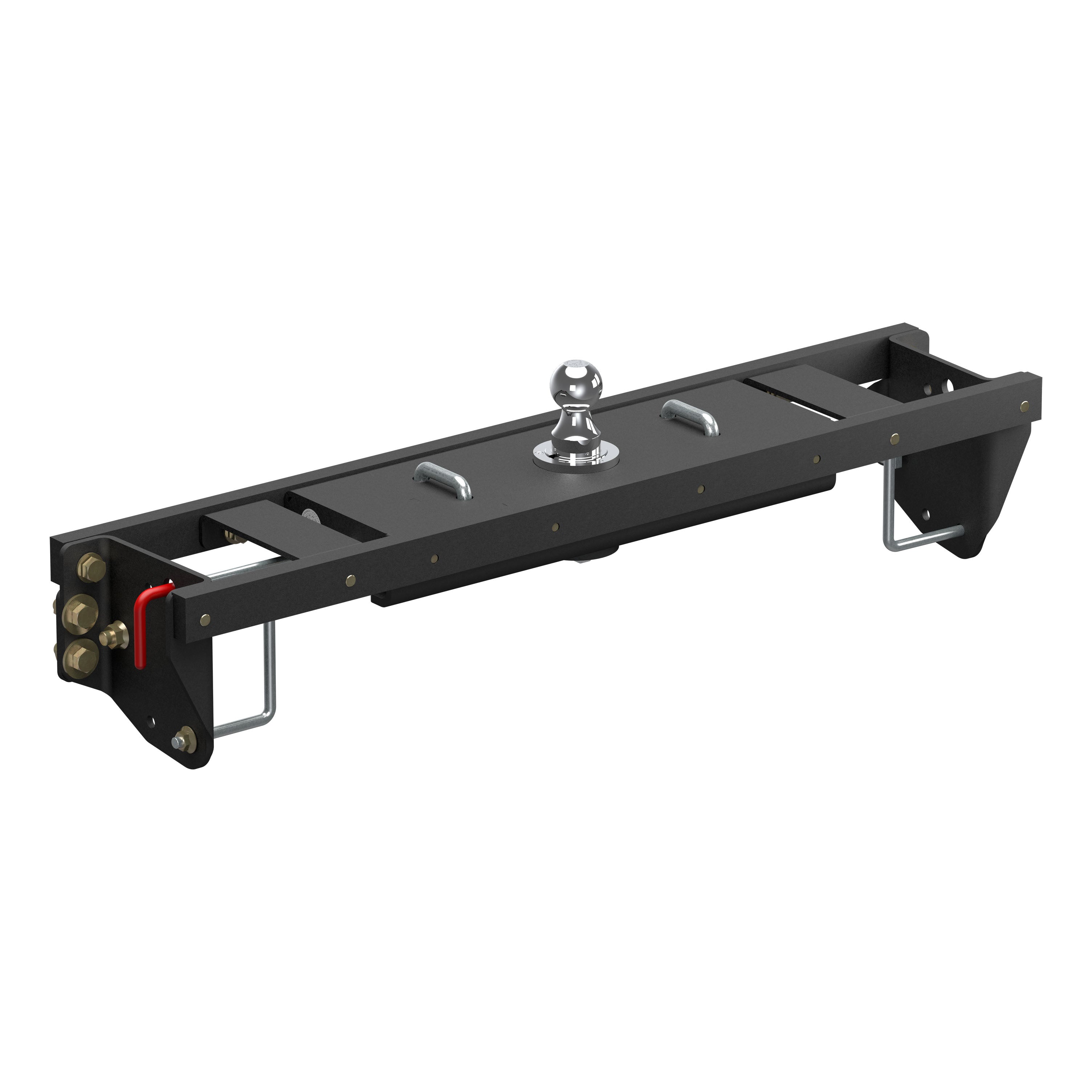 CURT Double Lock EZr Gooseneck Hitch, 2-5/16-In. Flip-Over Ball 25K, Fits Select Chevrolet Silverado, GMC Sierra 2500, 3500 HD Model 60690