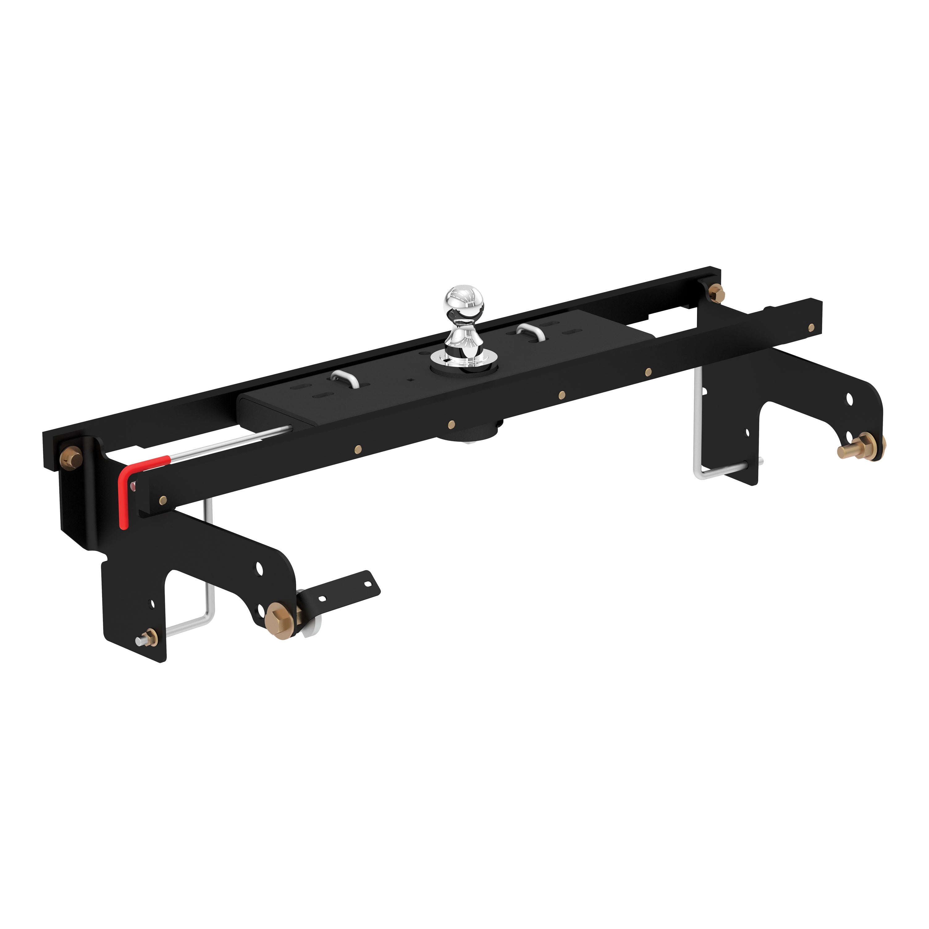 CURT Double Lock Gooseneck Hitch, 2-5/16-Inch Flip-Over Ball 30K, Fits Select Chevrolet Silverado, GMC Sierra 1500, 2500, 3500 HD Model 60712