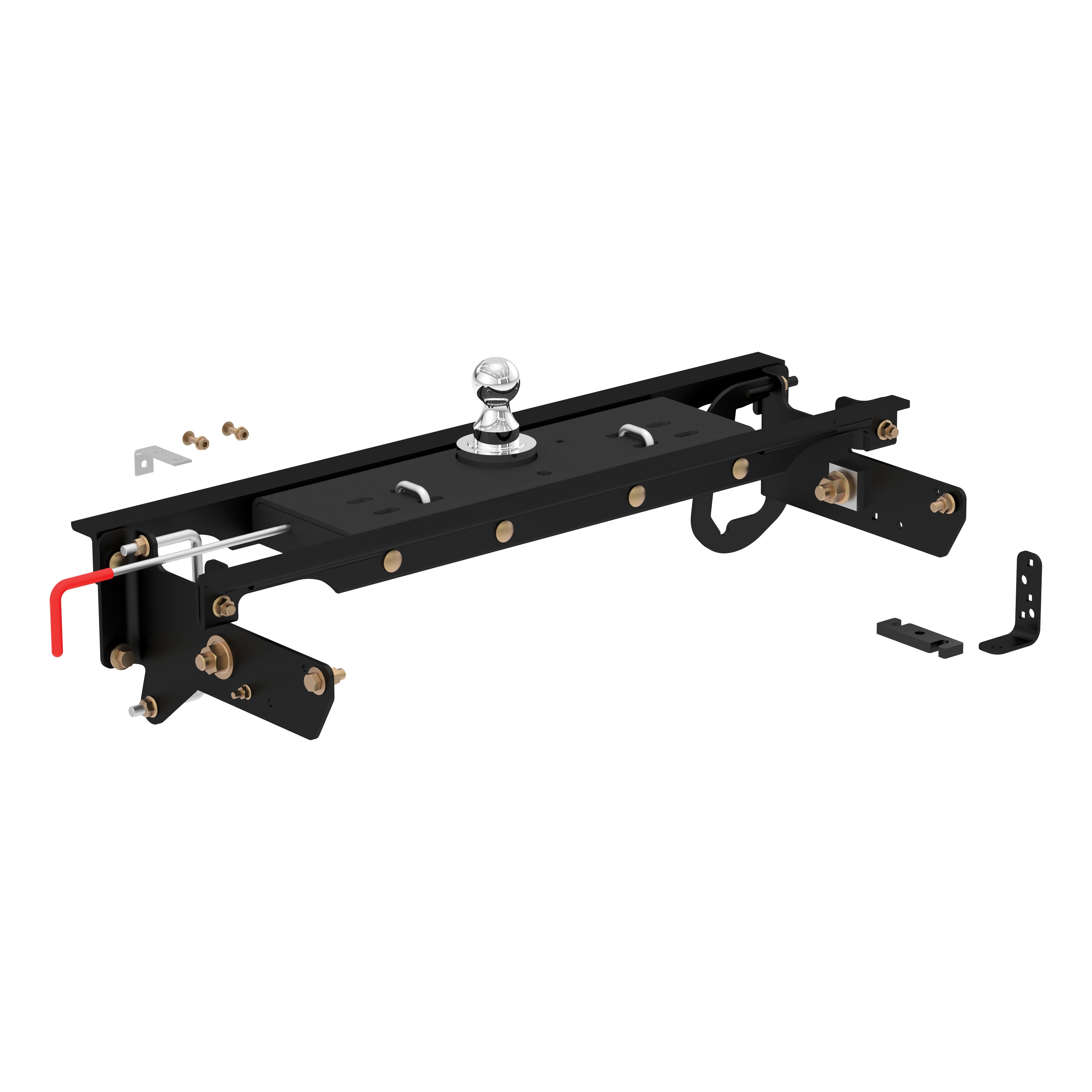 CURT Double Lock Gooseneck Hitch, 2-5/16-Inch Flip-Over Ball 30K, Fits Select Ford F-250, F-350, F-450 Super Duty Model 60720