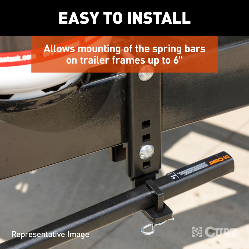 CURT TruTrack™ Heavy-Duty 6" Adjustable Support Brackets Model 17517