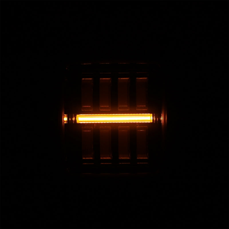 AlphaRex NOVA Prismatic LED taillights for 2018-2023 Jeep Wrangler JL in black and red, showcasing a sleek design.