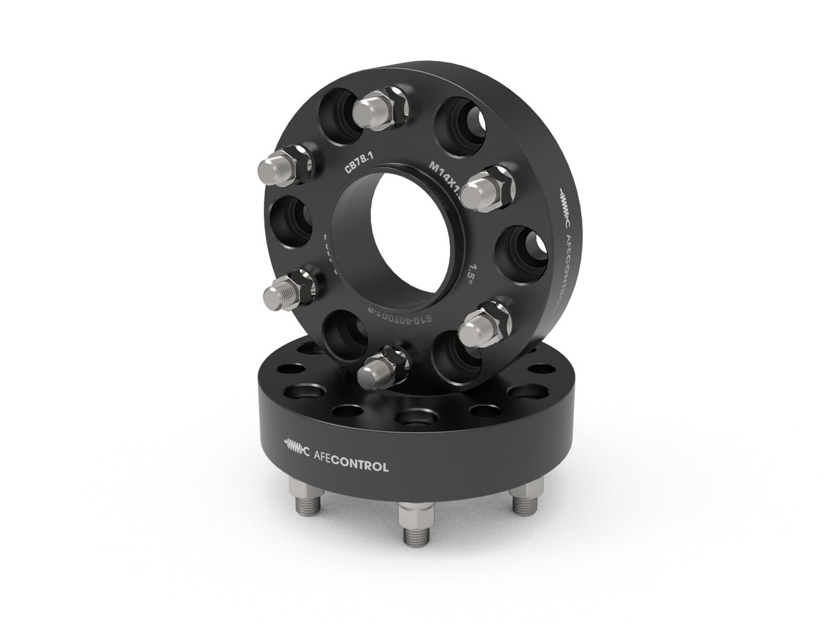 aFe Control Forged Aluminum Wheel Spacers Chevrolet 1500 19-26 6x5.5mm, Cb 78.1mm, 1-1/2 Inch Thickness aFe Power