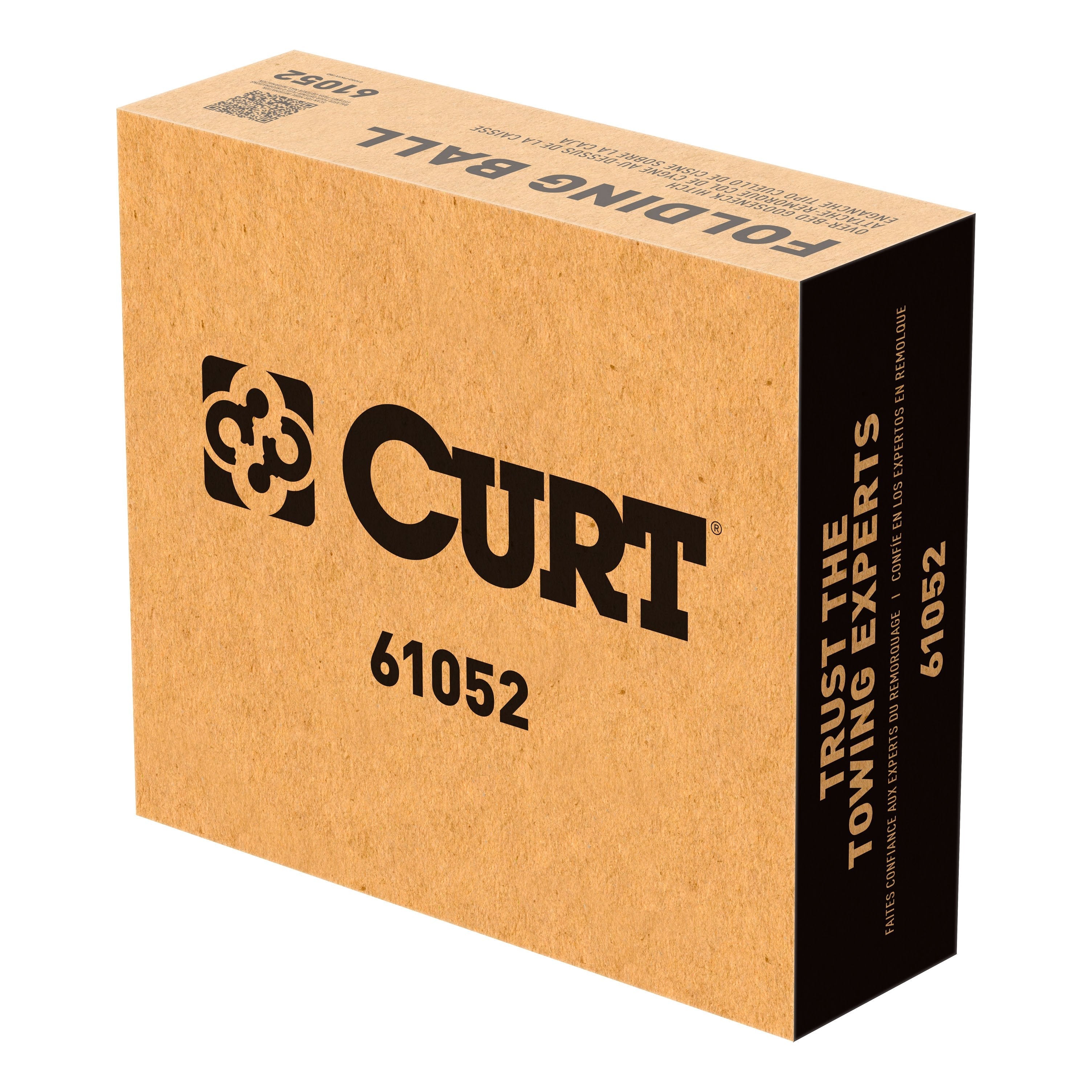 CURT Over-Bed Folding Ball Gooseneck Hitch, 30,000 lbs, 2-5/16-Inch Ball Model 61052
