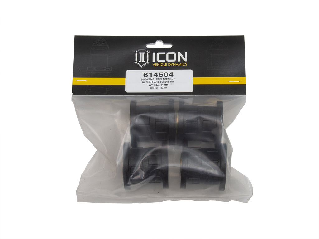 (58450/58451) UCA Replacement Bushing & Sleeve Kit Icon Vehicle Dynamics