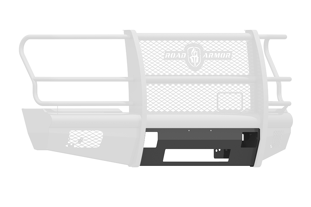 Vaquero Front Bumper Accessory Non-Winch Plate - Texture Black 2017-2022 Ford F-250 F-350 F-450