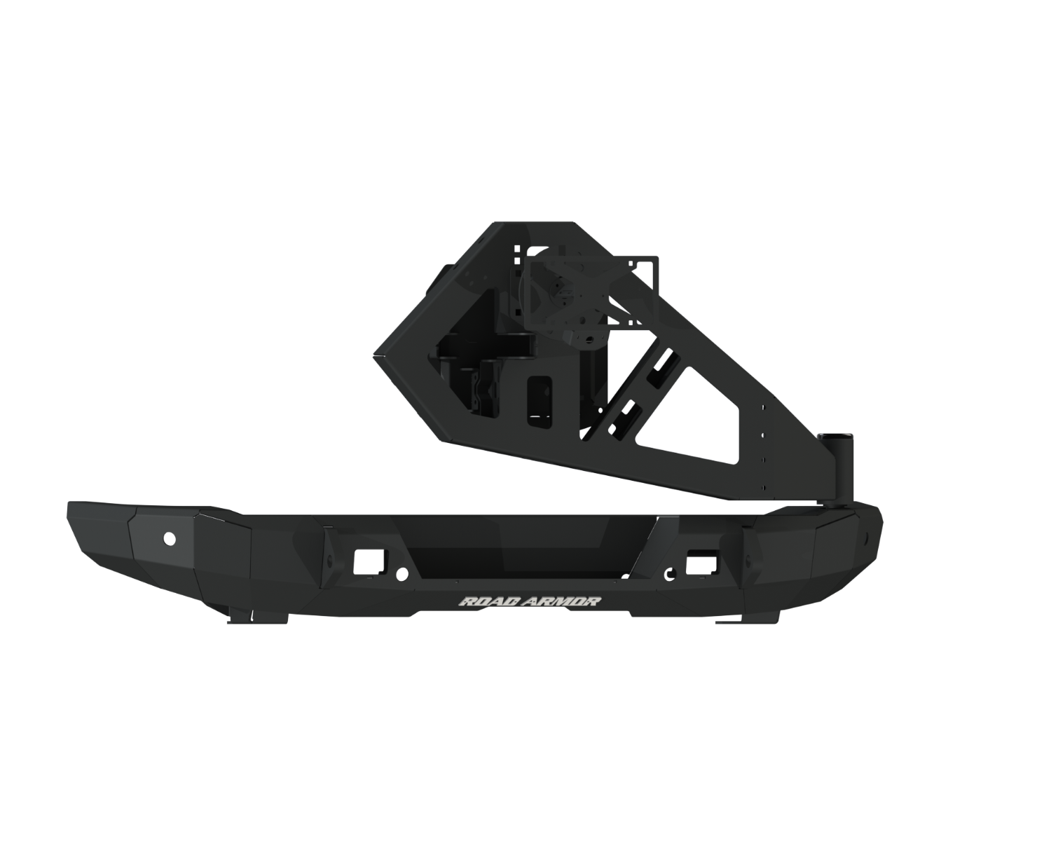 Stealth Rear Non-Winch Bumper | Tire Carrier - Texture Black 2021-2025 Ford Bronco