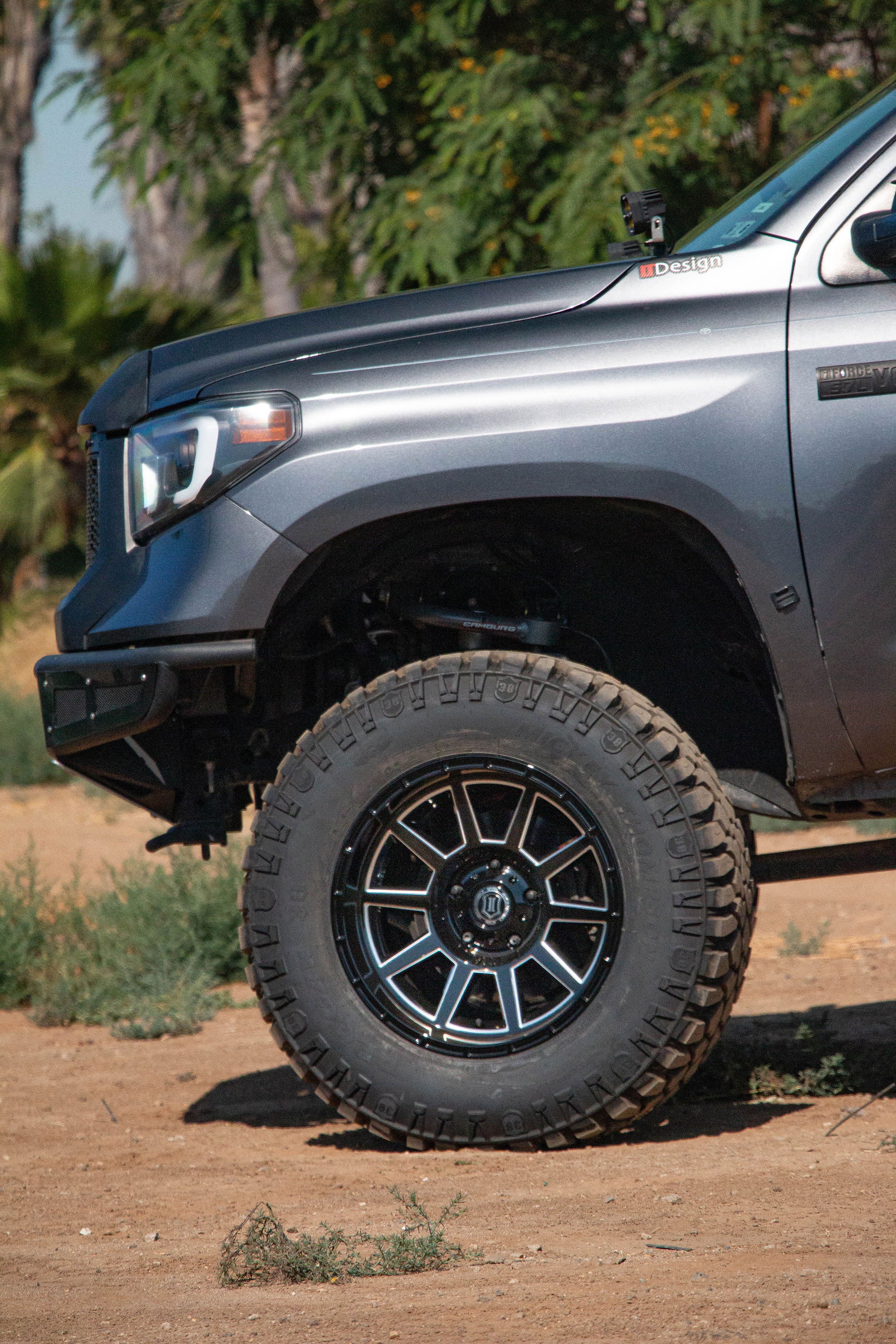 Recoil 20 X 10 / 5 X 150 -24MM Offset 4.5 Inch Back Space Gloss Black W/ Milled Windows, ICON Alloys