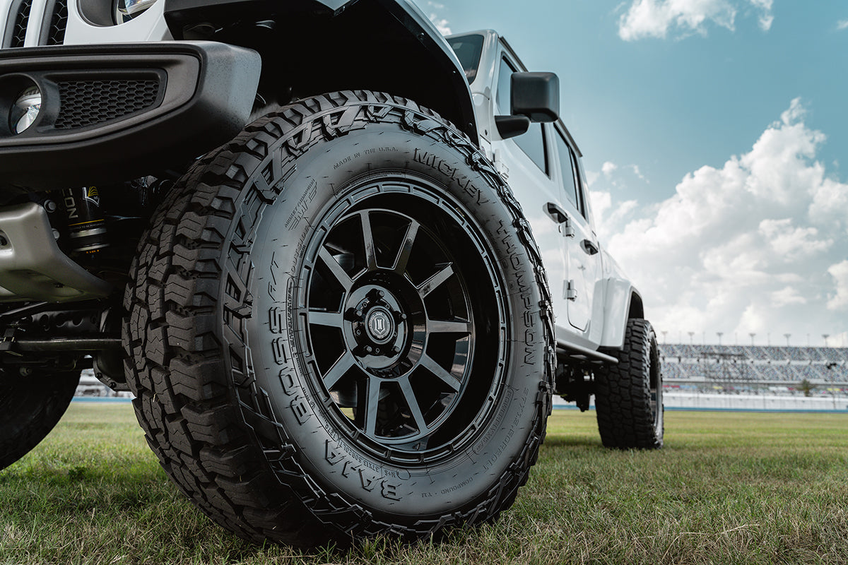Recoil 20 X 10 / 5 X 5 / -24 MM / 4.5 Inch Back Space Gloss Black, ICON Alloys