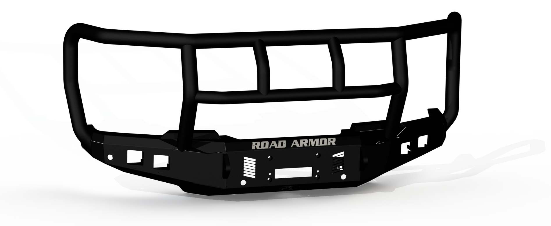 Stealth Front Winch Bumper Titan II Guard - Texture Black 2023-2025 Ford F-250 F-350