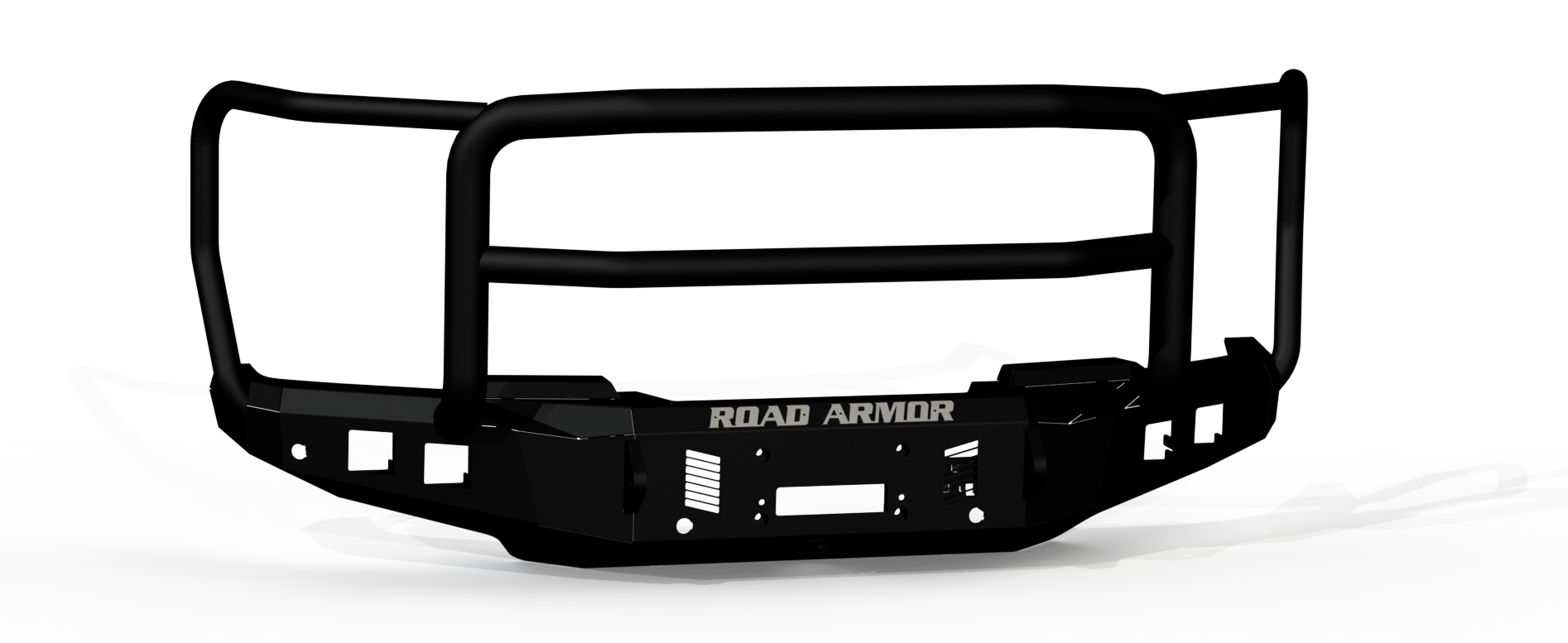 Stealth Front Winch Bumper Lonestar Guard - Texture Black
