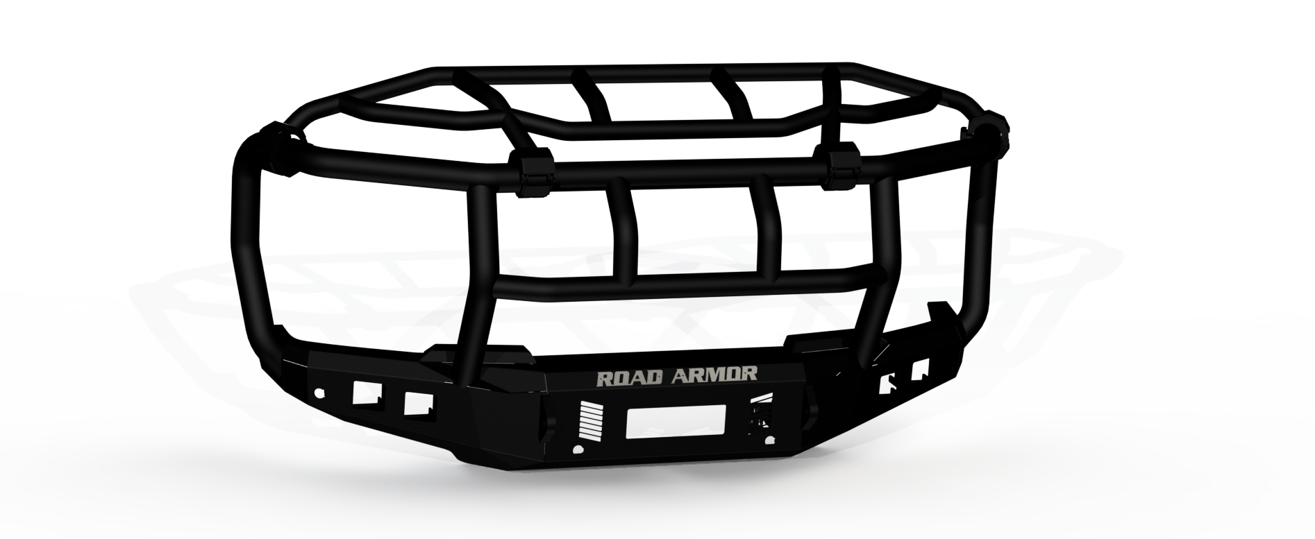 Stealth Front Non-Winch Bumper Titan II Guard | Intimidator - Texture Black 2023-2025 Ford F-250 F-350