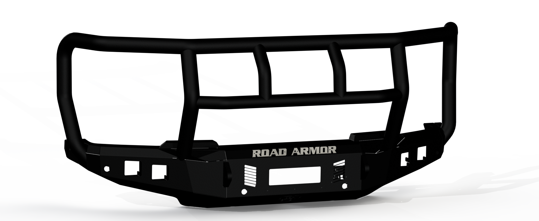 Stealth Front Non-Winch Bumper Titan II Guard - Texture Black   - 2023-2025