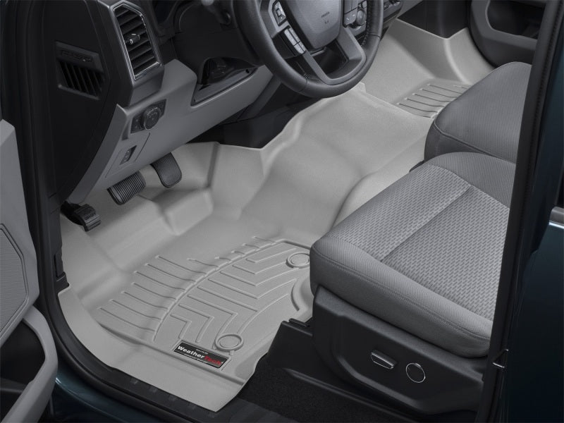 WeatherTech 2015+ Ford F-150 (SuperCab and SuperCrew) Front FloorLiner OTH - Grey