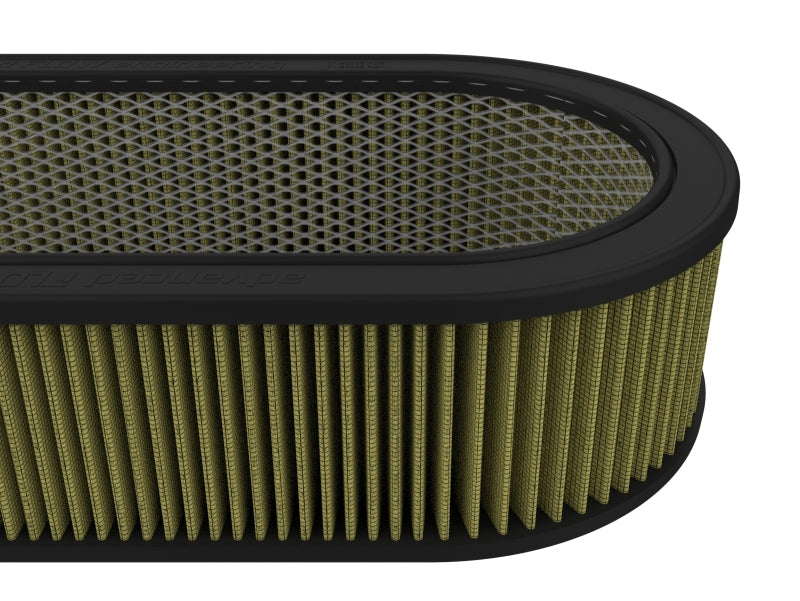 Custom air filter featuring expanded metal design, measuring 18-1/8 inches long, 7-1/4 inches wide, and 4-1/8 inches high.