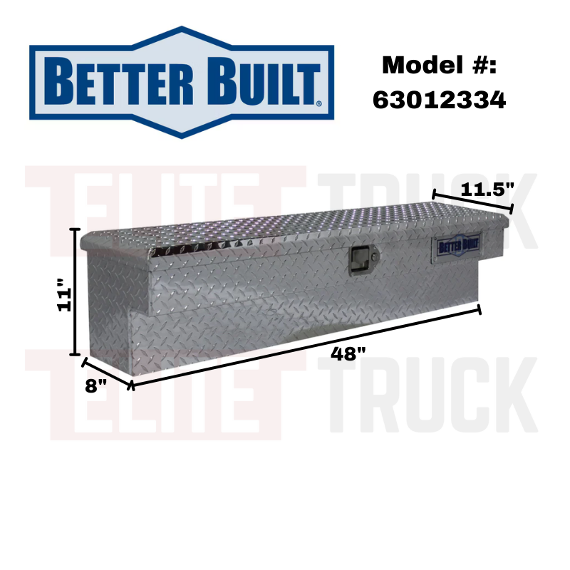 Better Built 48" Bright Aluminum Side Mount Truck Box Model 63012334