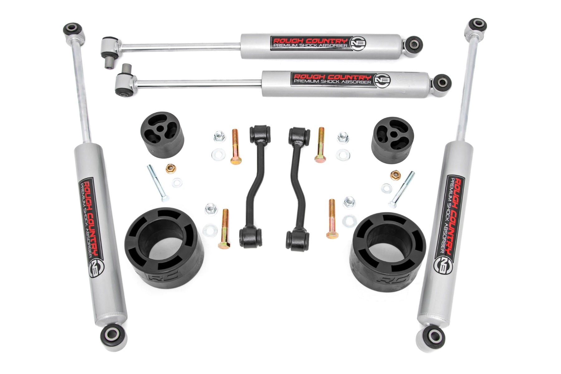 2.5 Inch Leveling Kit Spacers N3 Jeep Gladiator JT 4WD (2020-2023) Rough Country
