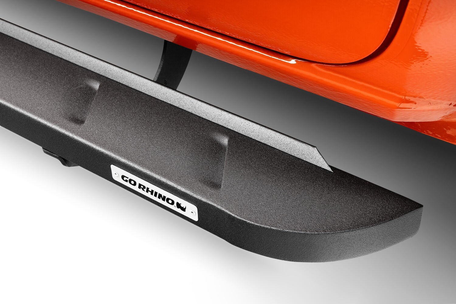 RB10 Slim Line Running Boards With Mounting Brackets Textured Black 2017-2026 Ford F-250/F-350 Go Rhino