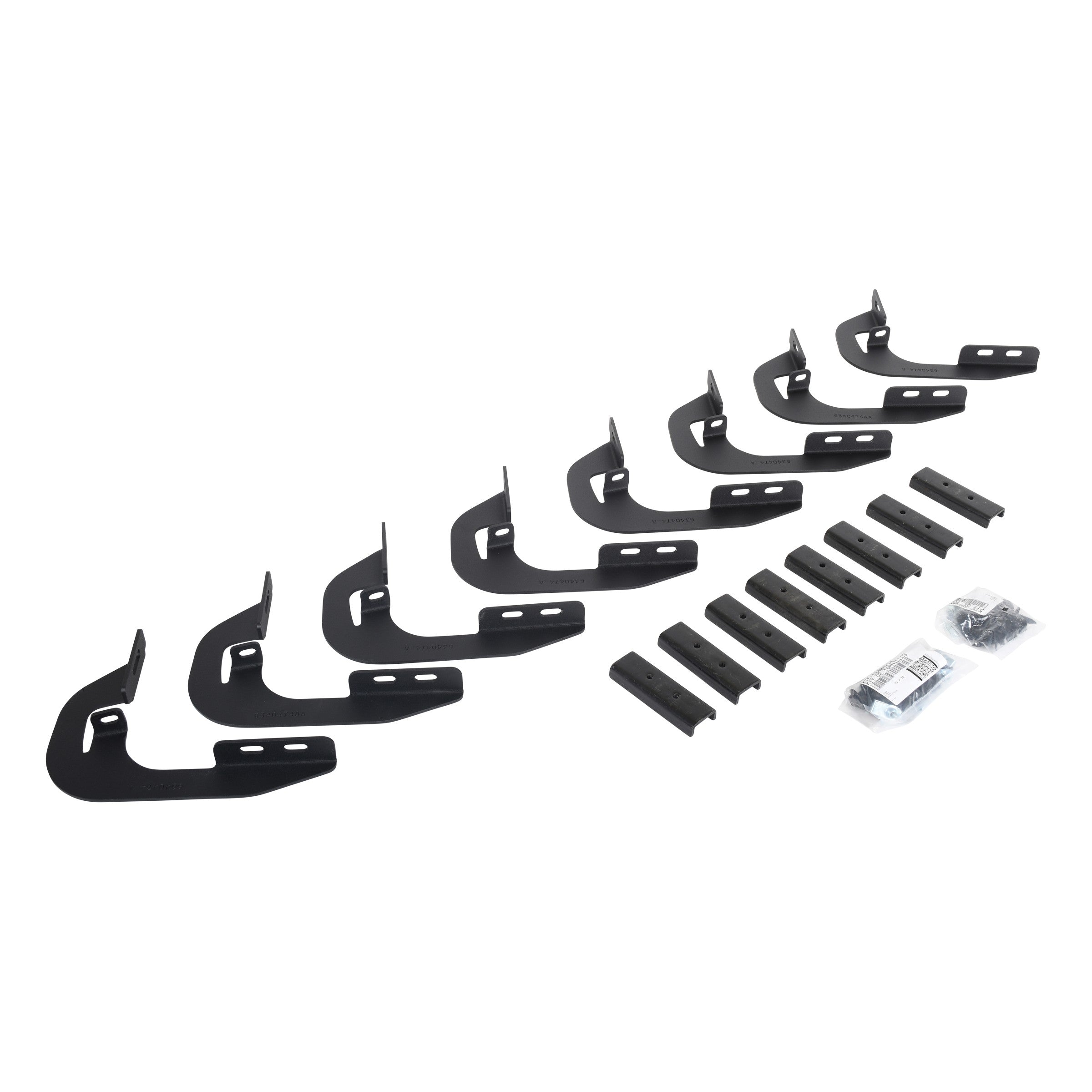 RB10 Running Boards Complete Kit Texture Black: RB10 Running board + Brackets Protective Bedliner coating 2023-2026 Toyota Sequoia Go Rhino