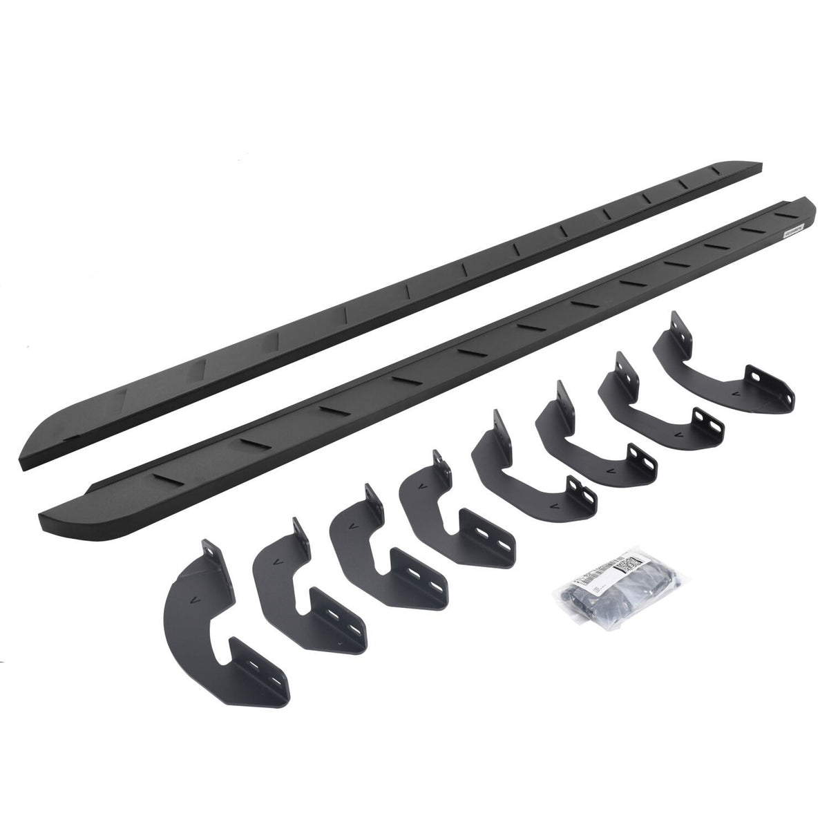 RB10 Slim Running Boards Complete Kit: RB10 Slim Running board + Brackets Textured Black 2023-2026 Toyota Sequoia Go Rhino