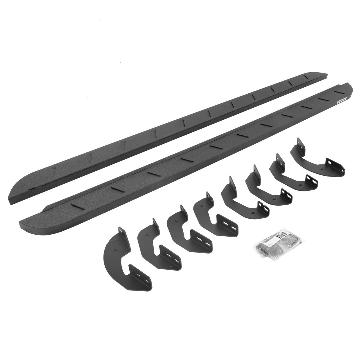 RB10 Slim Running Boards Complete Kit: RB10 Slim Running board + Brackets Textured Black 2022-2026 Toyota Sequoia Go Rhino