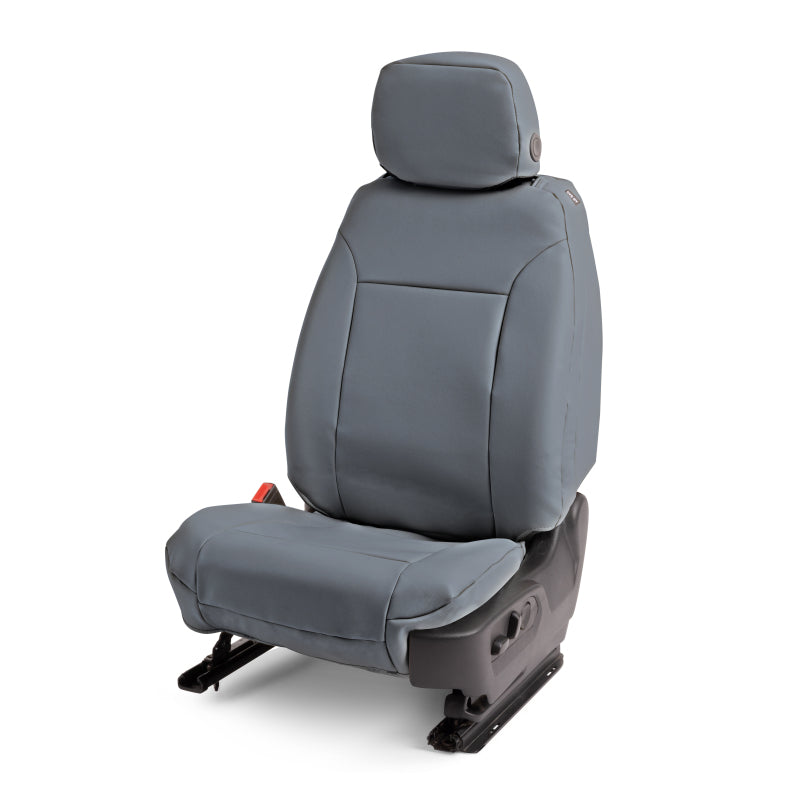 Covercraft 17-22 Ford F250-F350-F450-F550 Leatherette PrecisionFitFront Row Seat Covers - Med Grey