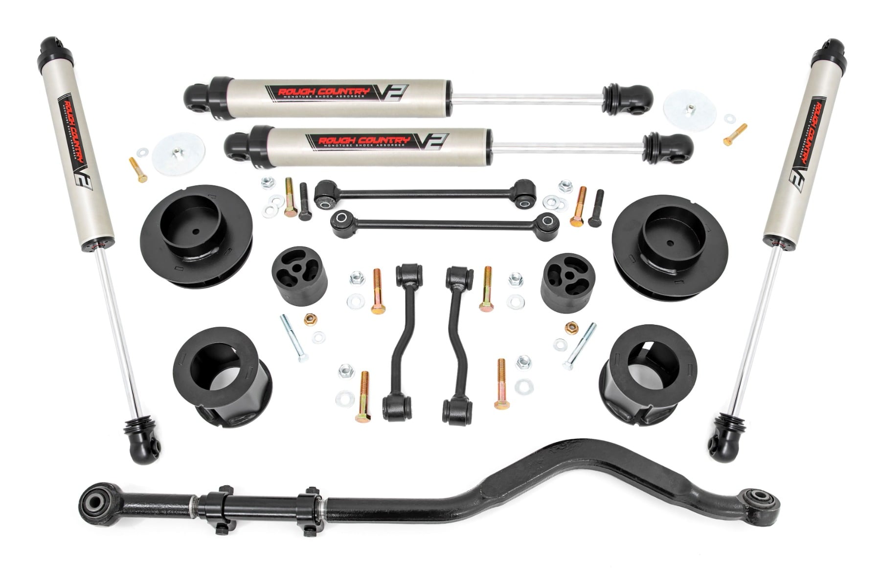 3.5 Inch Lift Kit Spacers V2 Jeep Gladiator JT 4WD (2020-2023) Rough Country