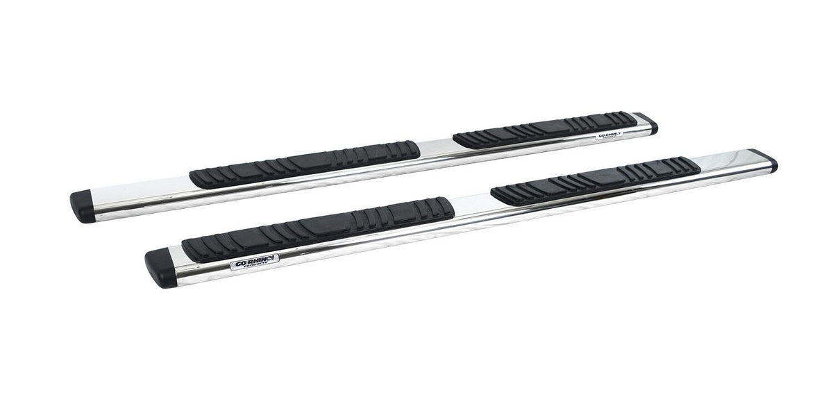 5 Inch OE Xtreme Low Profile SideSteps Boards Only Polished Stainless Steel 1999-2026 Ford F-250/F-350 2002-2010 Dodge Ram 1500/2500/3500 Go Rhino