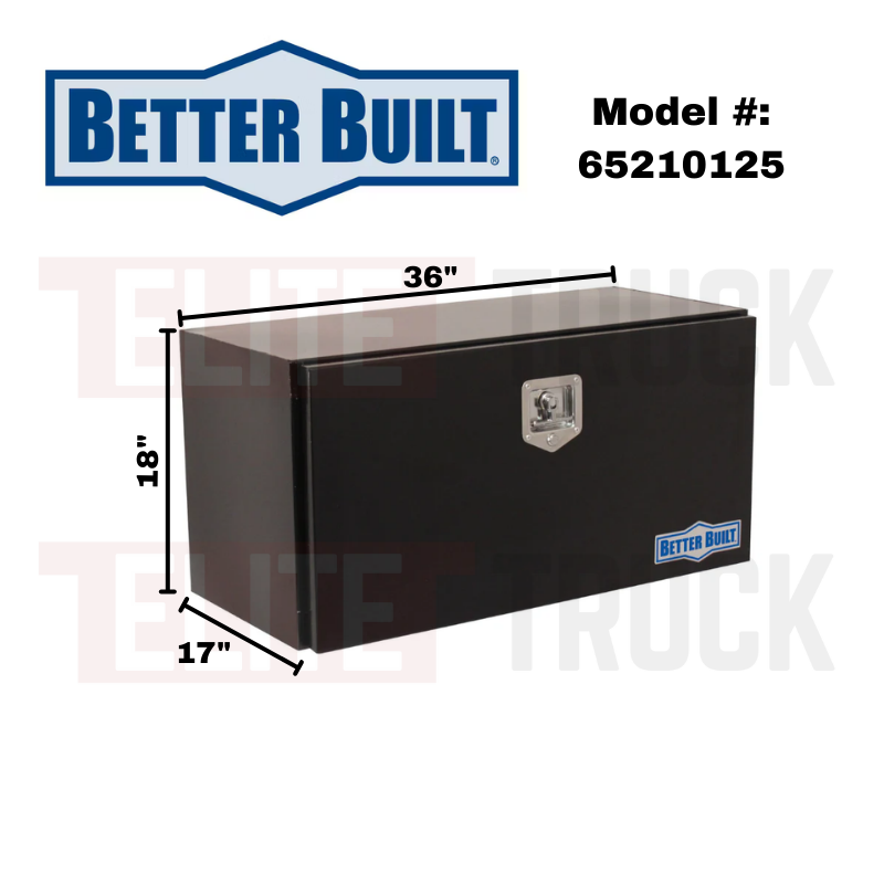 Better Built 36" Gloss Black Steel Crown Series Under Body Tool Box Model 65210125