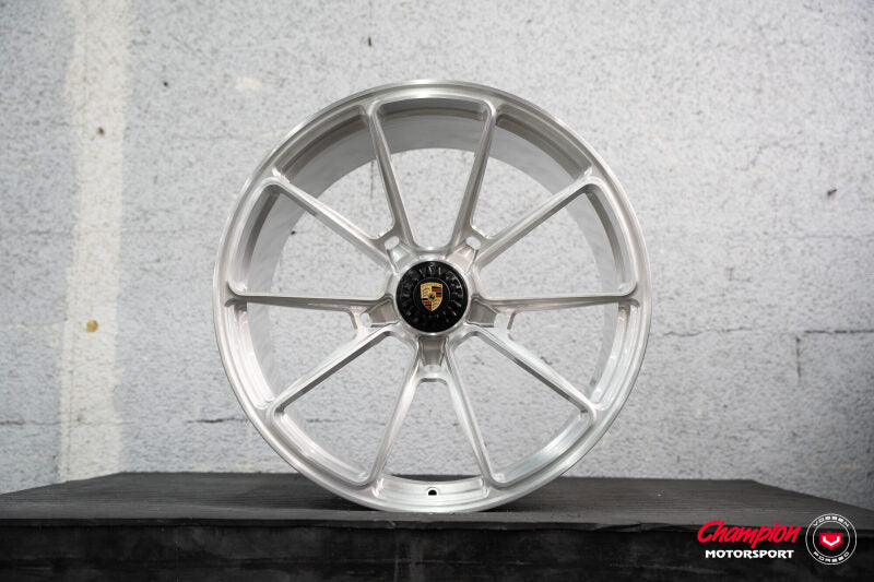 Vossen X Champion RS92 21X9 / ET32 / Brushed Gloss Clear Wheel / Centerlock / 911 Turbo 992- Front