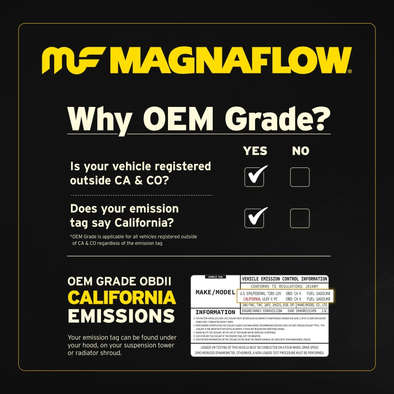 MagnaFlow Direct Fit Catalytic Converter 07-08 4.7L Tundra D/S OEM