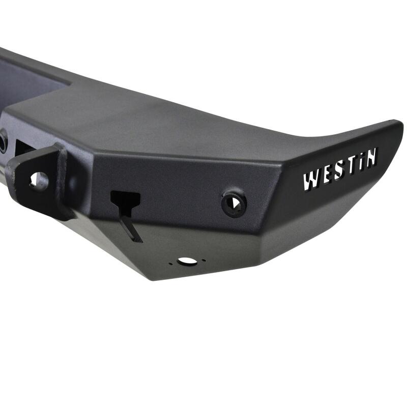 Westin 18-19 Jeep Wrangler JL WJ2 Rear Bumper w/ Sensors (Excl. Wrangler JK) - Textured Black