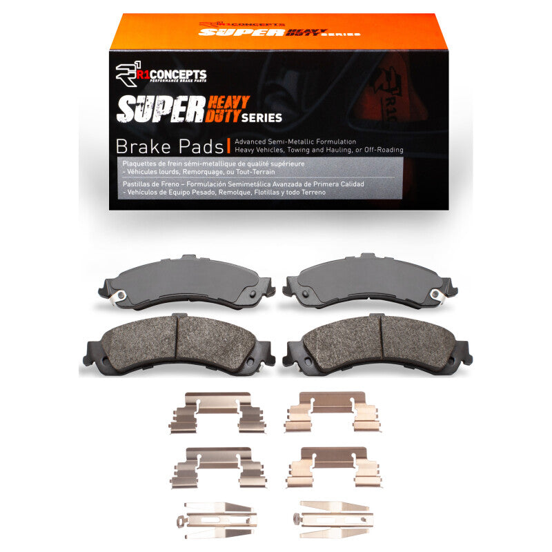 R1 00-06 Cadillac Escalade Rear Super Duty Pads & Hardware Kit