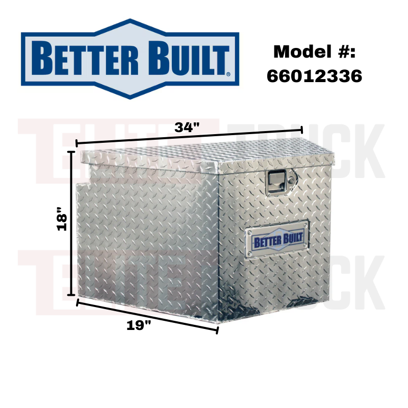 Better Built Bright Aluminum Utility Trailer Tongue Tool Box Model 66012336