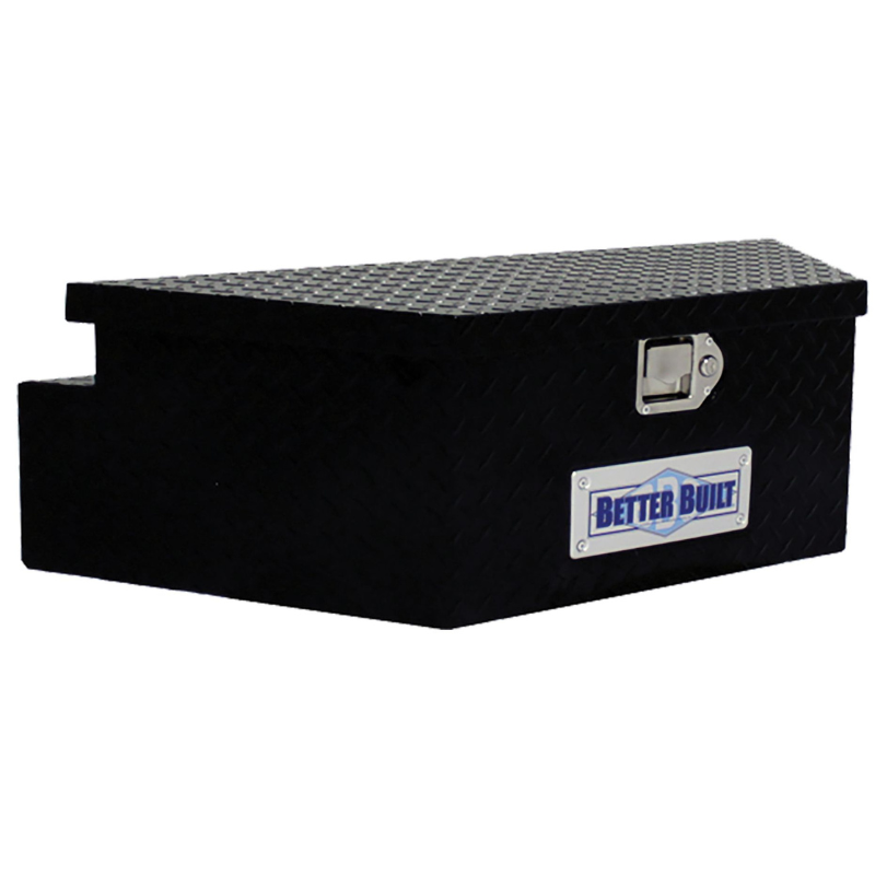 Better Built Gloss Black Aluminum Utility Trailer Tongue Tool Box Model 66212321