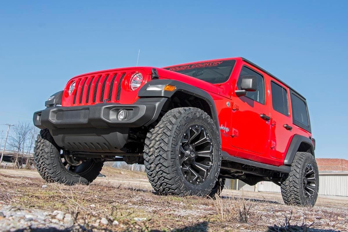 2.5 Inch Lift Kit Coils M1R Jeep Wrangler Unlimited Non-Rubicon 4WD (2018-2023) Rough Country