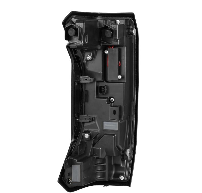 AlphaRex NOVA-Series black and red LED tail light for 2022-2024 Toyota Tundra, showcasing its sleek design and features.