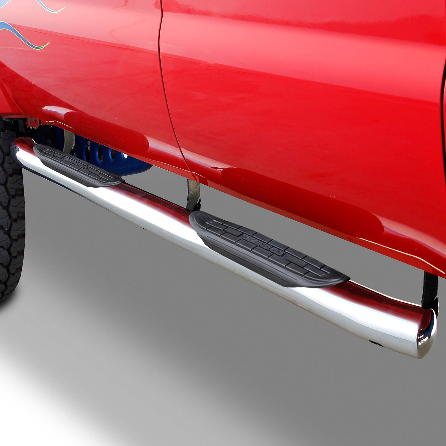 415 Series SideSteps (Cab Length) with Welded End Caps (Gas Only) 2014-2018 Silverado/Sierra 1500/2500 HD Go Rhino