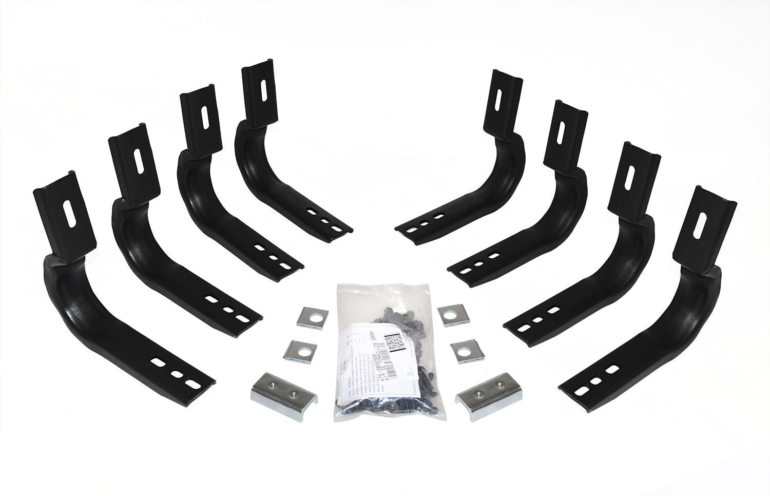 OE Xtreme Wheel to Wheel Side Steps Mounting Brackets Only Black Powder Coat 2011-2014 Silverado/Sierra 2500 HD Go Rhino