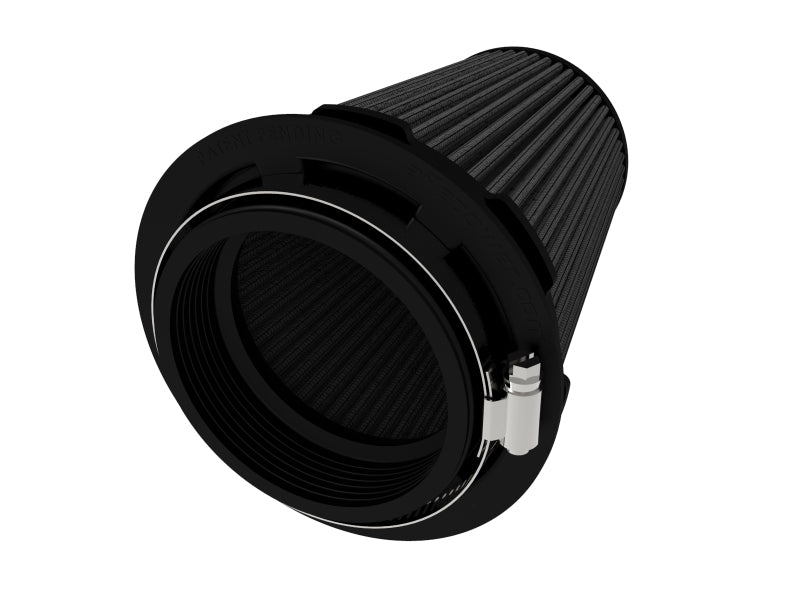 Replacement air filter for AFE Momentum Intake, featuring a black inverted design with a 3.5-inch inlet and 6-inch height.