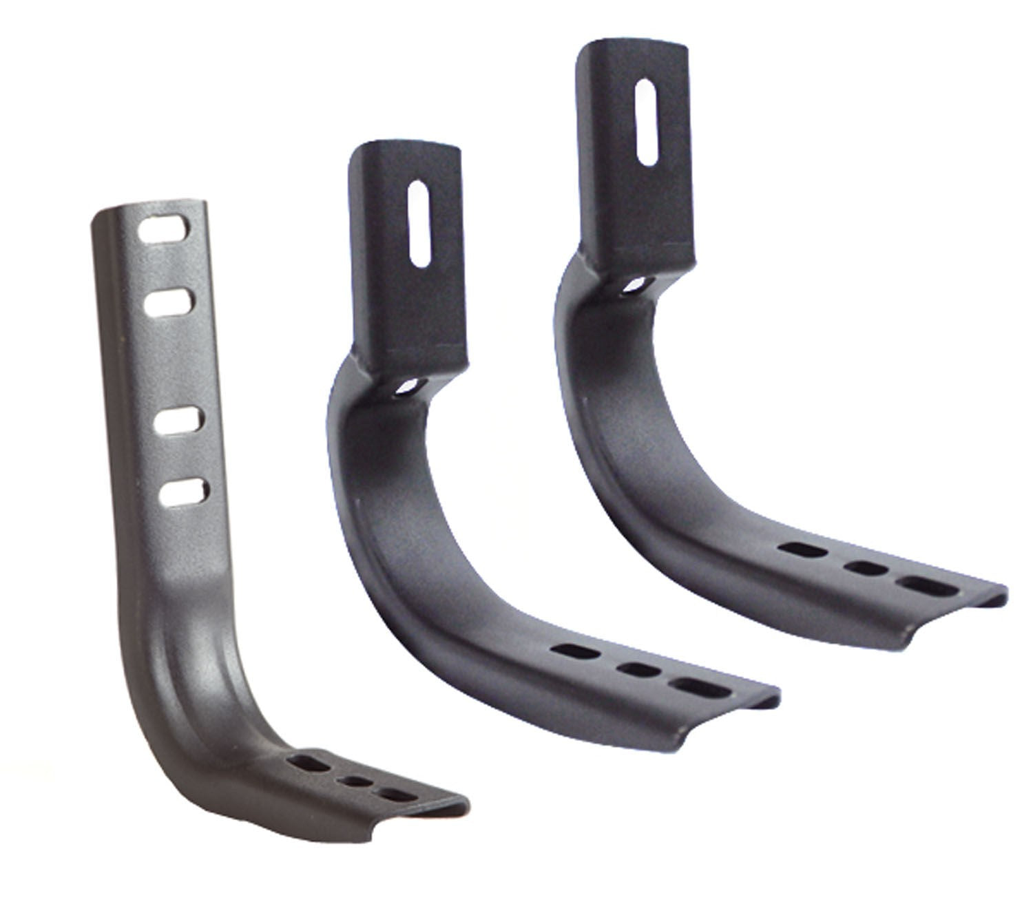OE Xtreme Side Steps Mounting Brackets Only Textured Black 2007-2021 Toyota Tundra Go Rhino